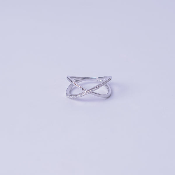 Celestial Criss-Cross Spark Ring