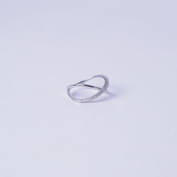 Celestial Criss-Cross Spark Ring