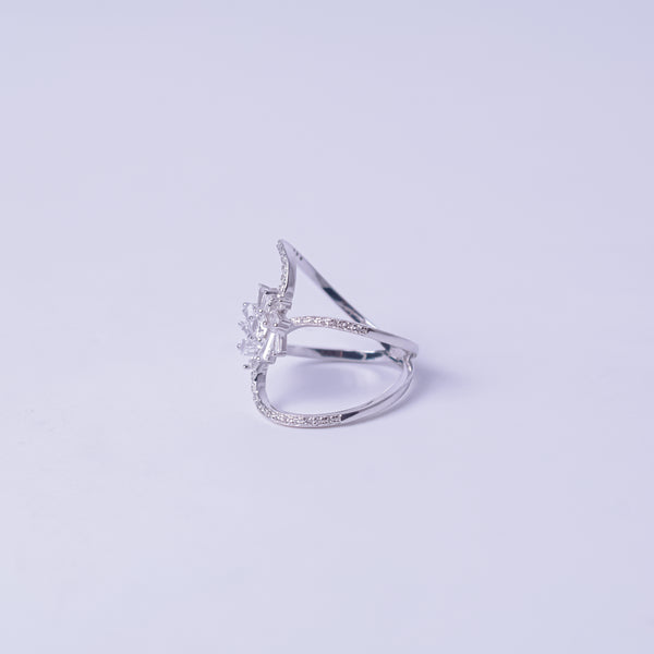 Starlit Bloom Statement Ring