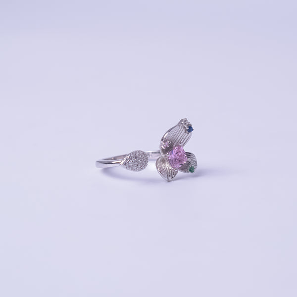 Enchanted Bloom Adjustable Floral Ring