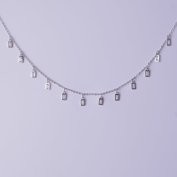Celeste Crystal Drop Necklace & Earrings Set