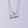 Butterfly Queen Name Pendant Necklace