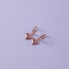 Rosé Heart Hoop Drop Earrings