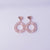 Crystal Halo Heart Drop Earrings
