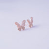 Blush Flutter Crystal Stud Earrings