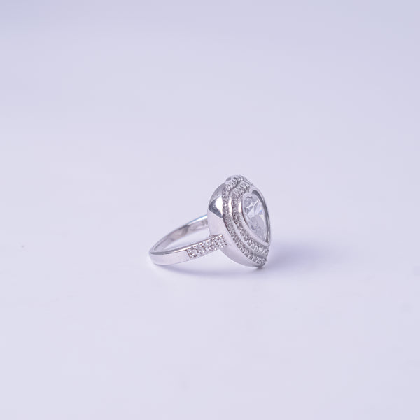 Eternal Heart Halo Statement Ring