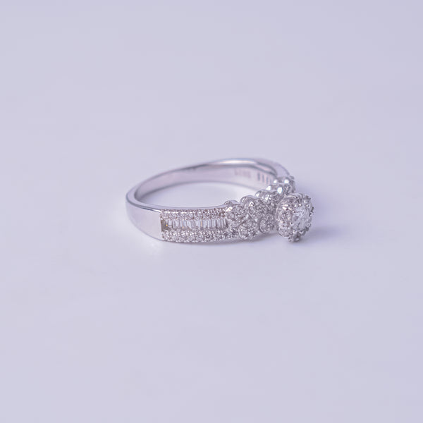 Royal Blossom Halo Ring