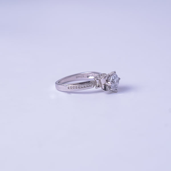 Celestial Bloom Solitaire Ring
