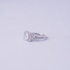 Regal Radiance Cushion Halo Ring